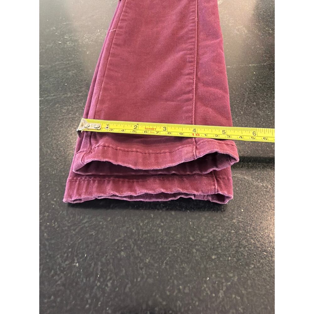 LOFT Women’s Size 2 Burgundy Skinny Velveteen Pants Stretch - Picture 9 of 9